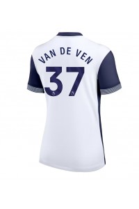 Tottenham Hotspur Micky van de Ven #37 Voetbaltruitje Thuis tenue Dames 2024-25 Korte Mouw